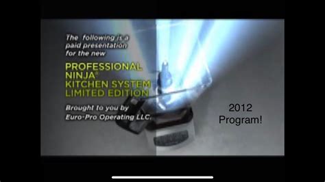 ninja kitchen system 2012 infomercial youtube